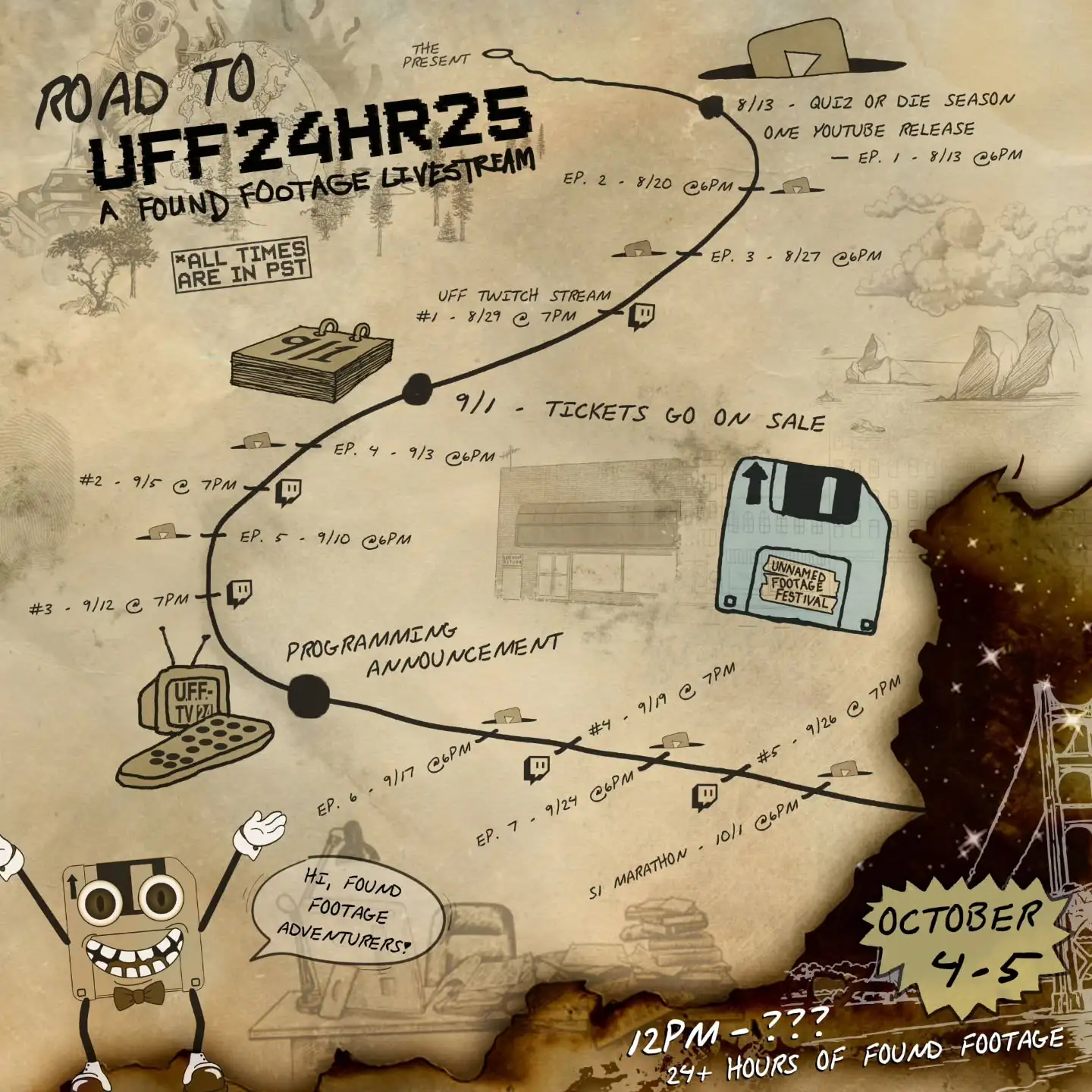 UFF24HR25 Road Map Poster